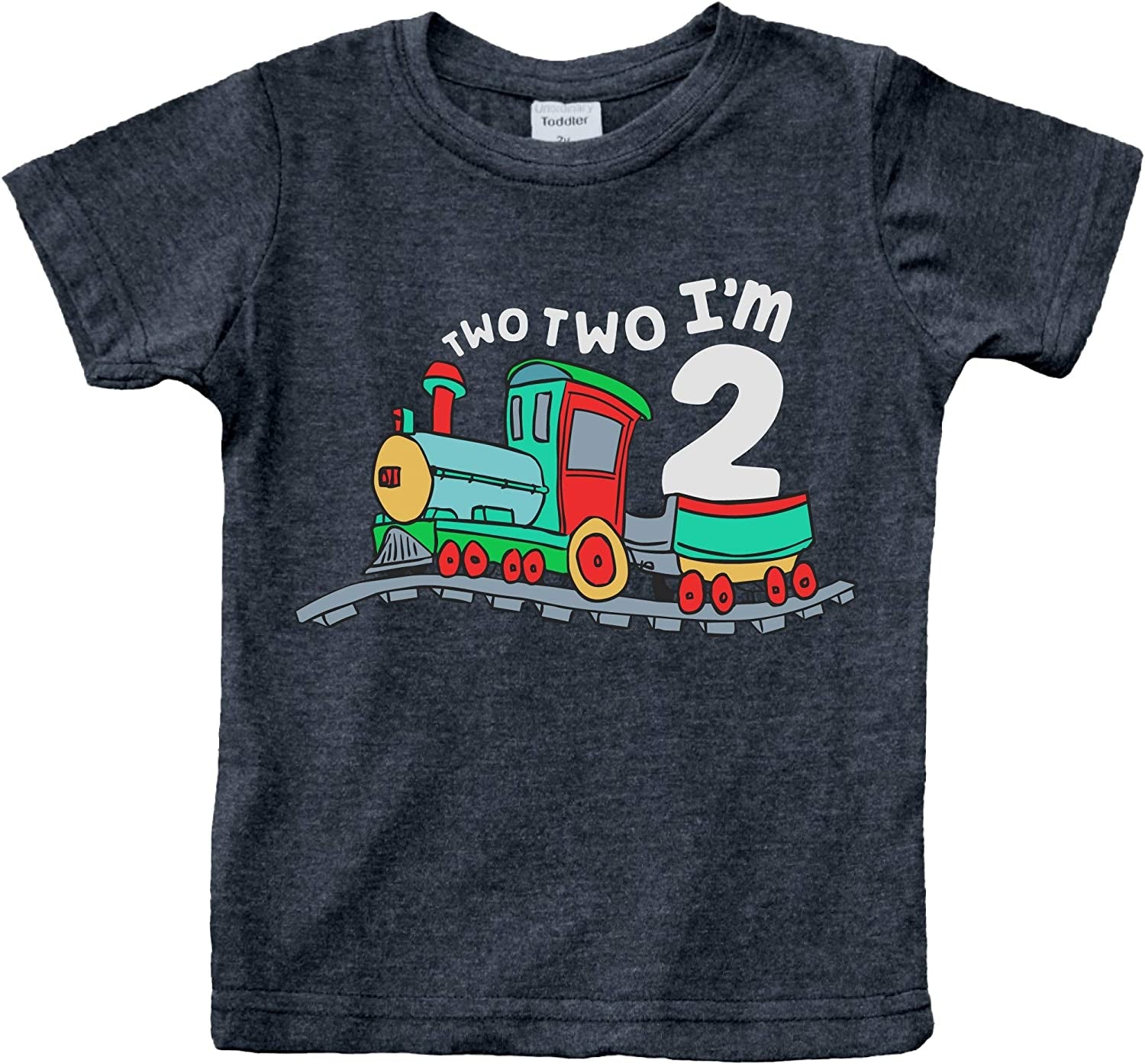 2Nd Birthday Shirt Boy Chugga Chugga Two Two Train Im Two Year Old Second Birthday