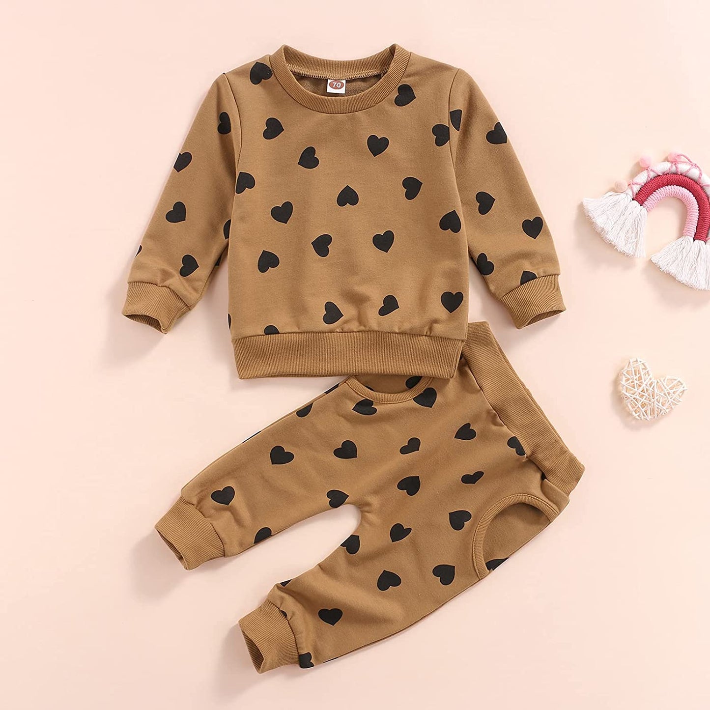 Newborn Infant Baby Girl Clothes Set Long Sleeve Sweatshirts Tops Pants Outfits Clothing Gifts 3 6 9 12 18 24 Months