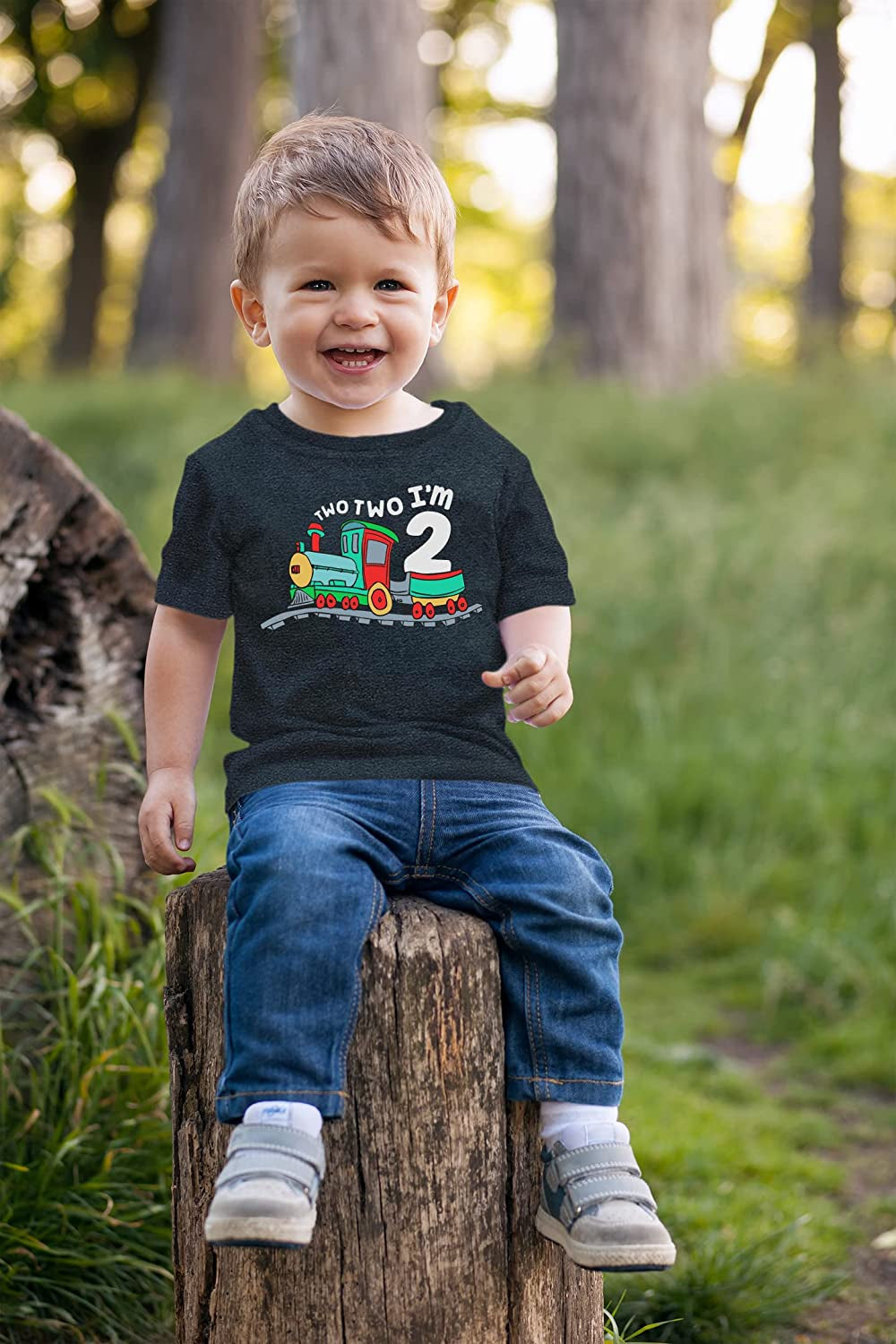 2Nd Birthday Shirt Boy Chugga Chugga Two Two Train Im Two Year Old Second Birthday