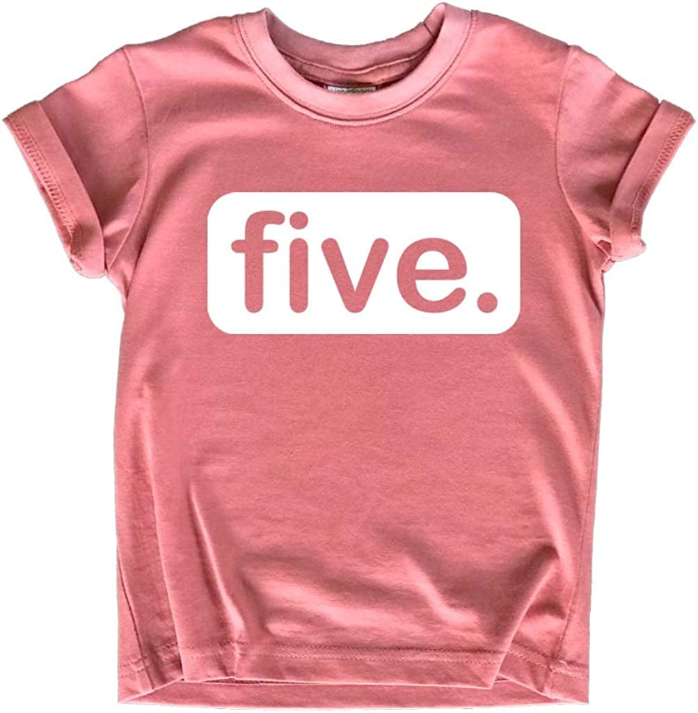 5Th Birthday Shirts for Girls 5 Year Old Shirt Girl Five Gift Fifth Tshirt Outfit