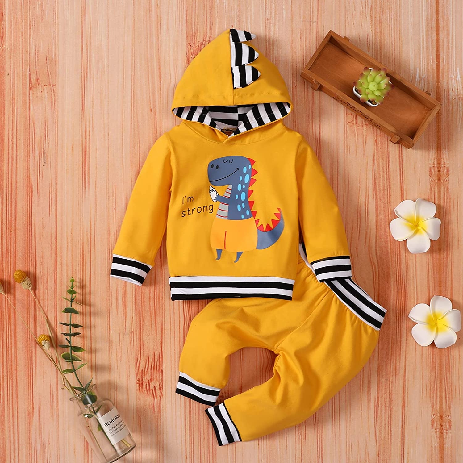 Toddler Infant Baby Boy Girls Clothes Hoodie Fall Winter Sweatsuit Pants Gender Neutral Long Sleeve Outfit Set