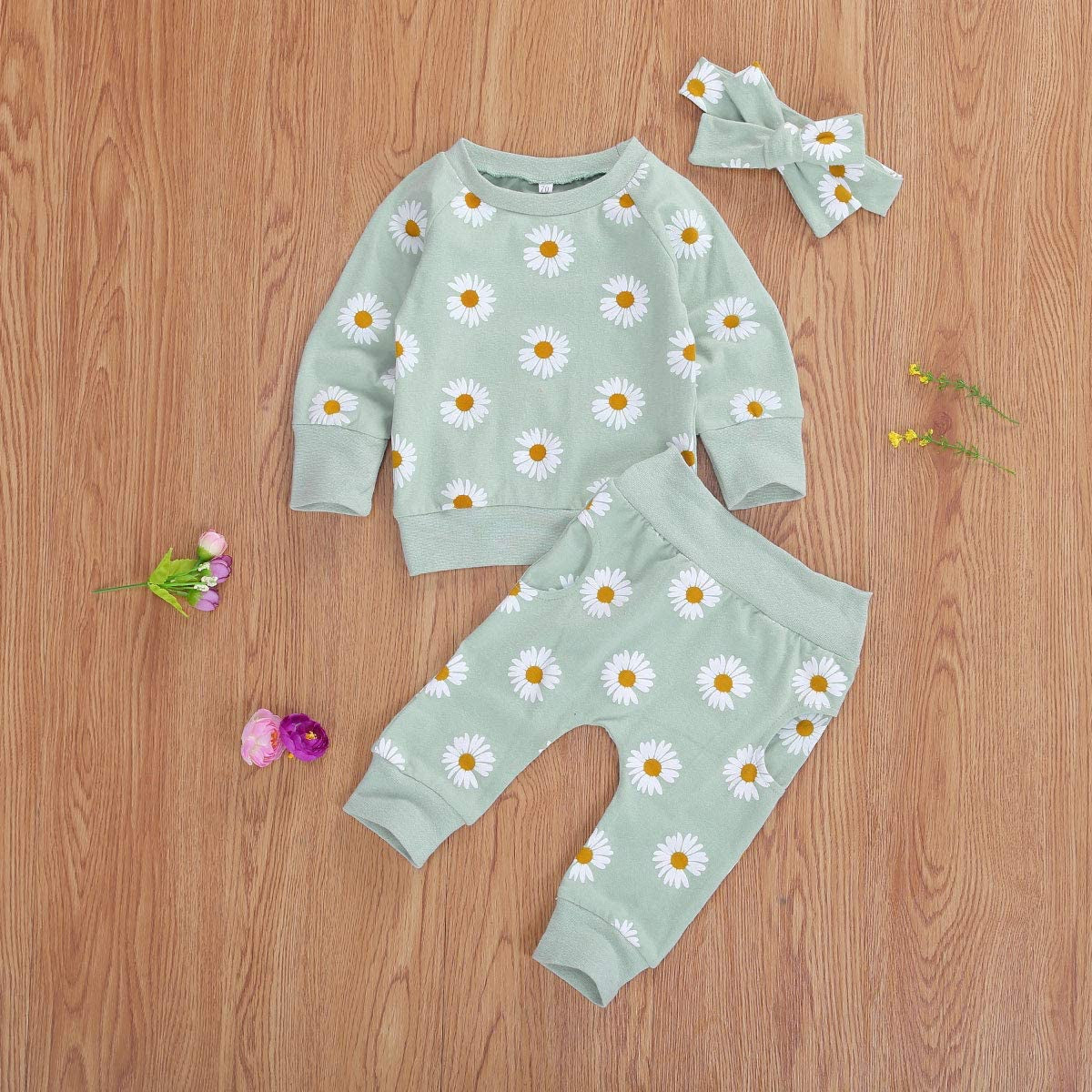 Newborn Infant Baby Girl Clothes Set Long Sleeve Sweatshirts Tops Pants Outfits Clothing Gifts 3 6 9 12 18 24 Months