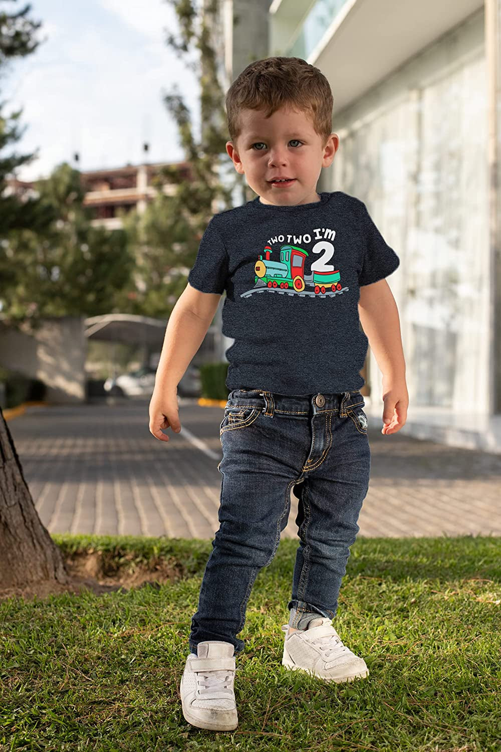 2Nd Birthday Shirt Boy Chugga Chugga Two Two Train Im Two Year Old Second Birthday