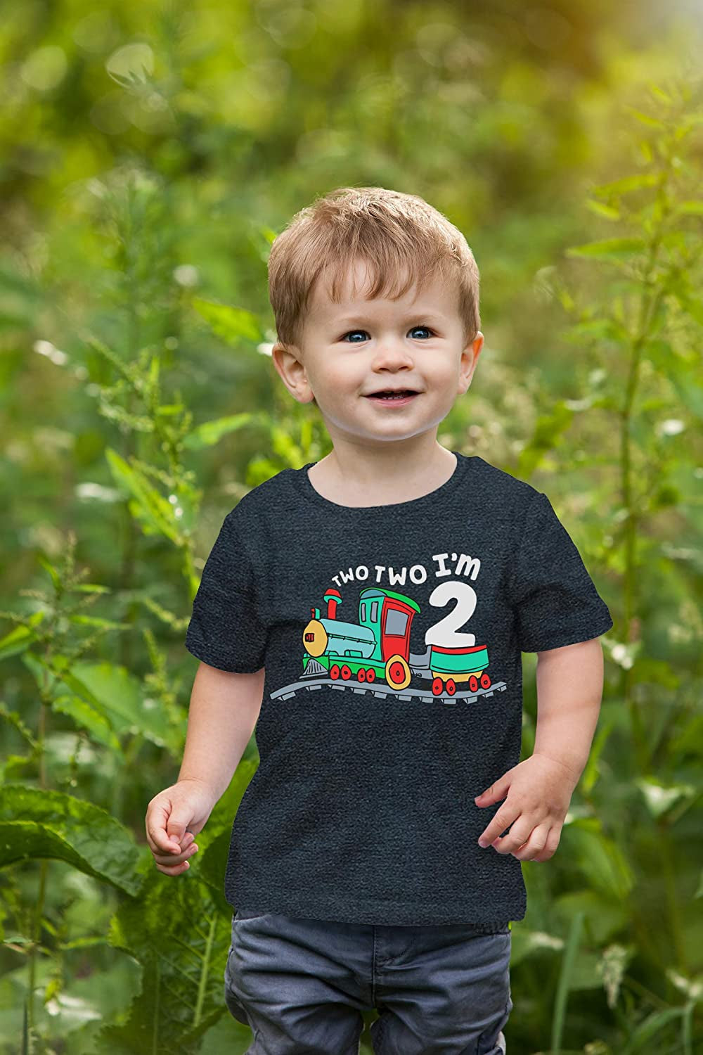 2Nd Birthday Shirt Boy Chugga Chugga Two Two Train Im Two Year Old Second Birthday