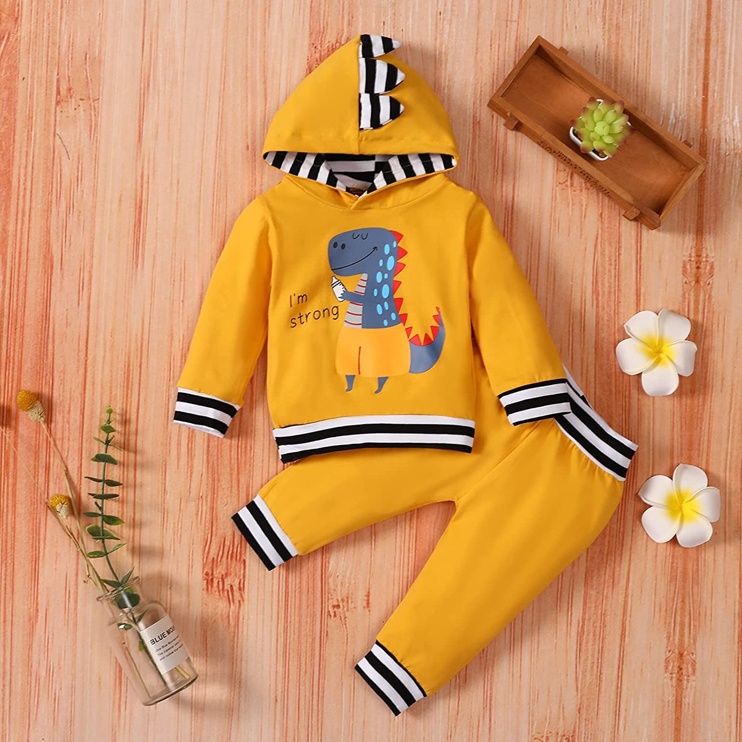 Toddler Infant Baby Boy Girls Clothes Hoodie Fall Winter Sweatsuit Pants Gender Neutral Long Sleeve Outfit Set