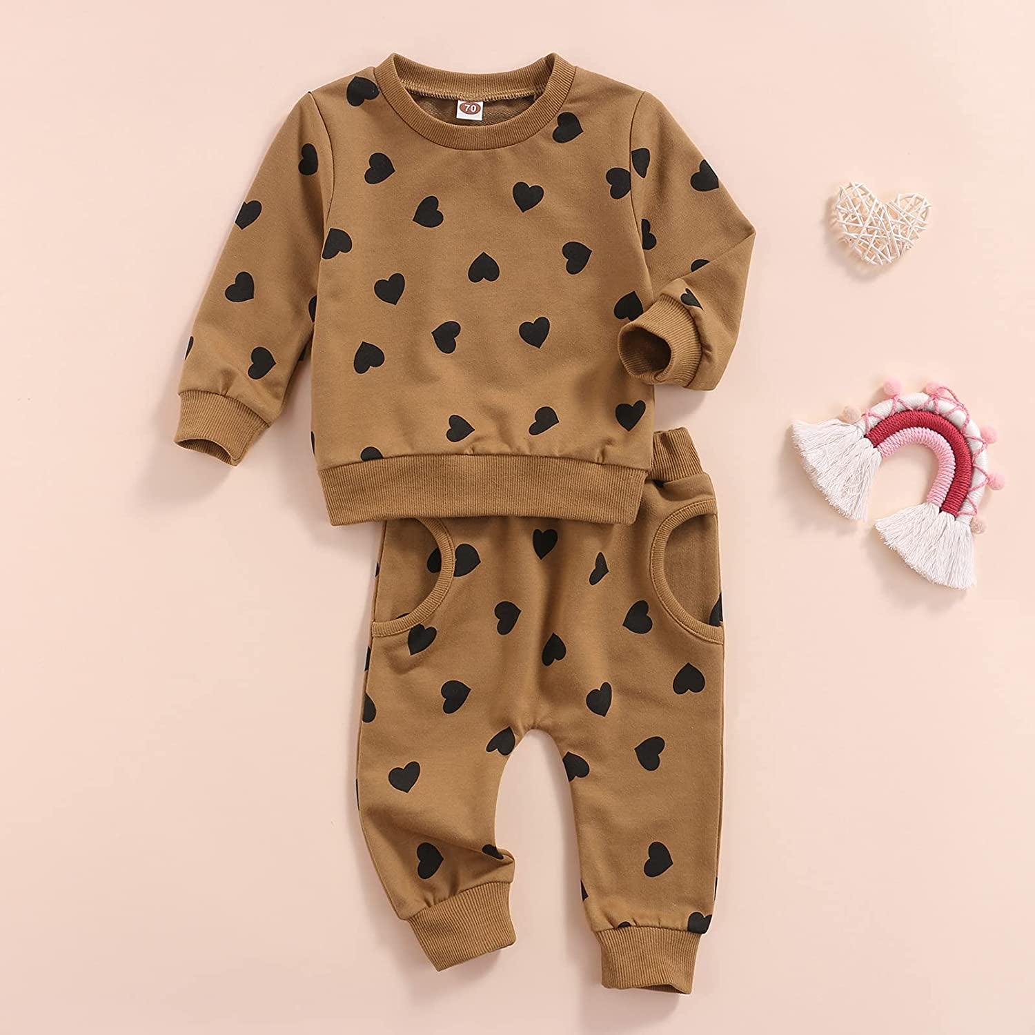 Newborn Infant Baby Girl Clothes Set Long Sleeve Sweatshirts Tops Pants Outfits Clothing Gifts 3 6 9 12 18 24 Months