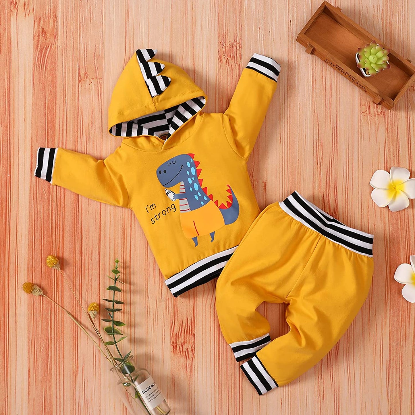 Toddler Infant Baby Boy Girls Clothes Hoodie Fall Winter Sweatsuit Pants Gender Neutral Long Sleeve Outfit Set