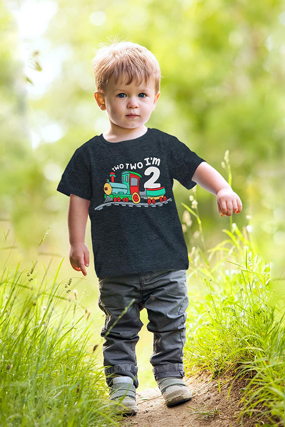 2Nd Birthday Shirt Boy Chugga Chugga Two Two Train Im Two Year Old Second Birthday